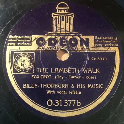 Billy Thorburn & His Music - I'll Never Let You Cry / The Lambeth Walk
