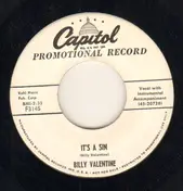 Billy Valentine - It's A Sin / Your love Has Got Me (Reelin' And A-Rockin')