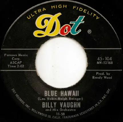 Billy Vaughn And His Orchestra - A Swingin' Safari / Blue Hawaii