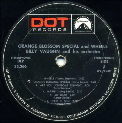 Billy Vaughn And His Orchestra - Orange blossom special