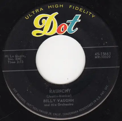 Billy Vaughn And His Orchestra - Sail Along Silvery Moon / Raunchy