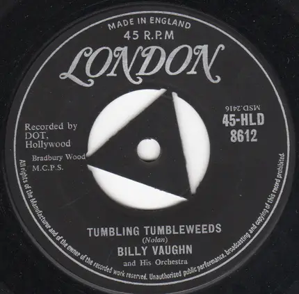 Billy Vaughn And His Orchestra - Trying / Tumbling Tumbleweeds