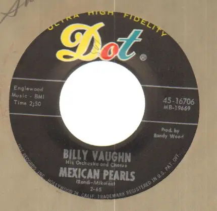 Billy Vaughn Orchestra & Singers - Mexican Pearls