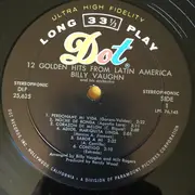 LP - Billy Vaughn - 12 Golden Hits From Latin America