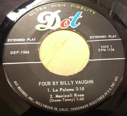 Billy Vaughn - Four By Billy Vaughn