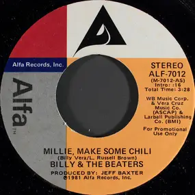 Billy Vera & the Beaters - Millie, Make Some Chili