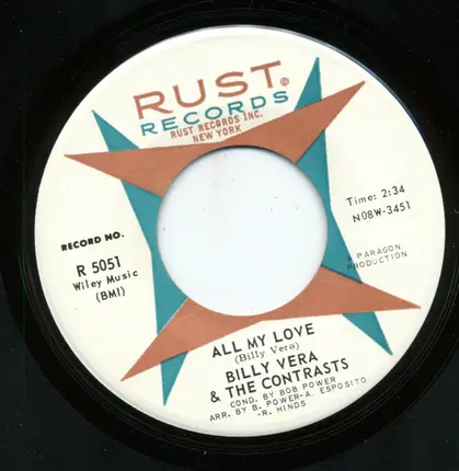 Billy Vera - My Heart Cries / All My Love