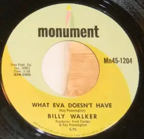 Billy Walker - What Eva Doesn't Have