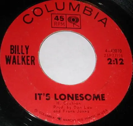 Billy Walker - Circumstances / It's Lonesome