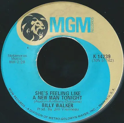Billy Walker - It's Time To Love Her / She's Feeling Like A New Man Tonight