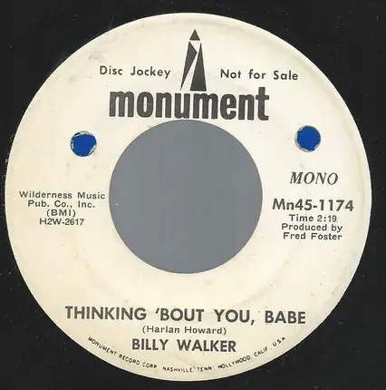 Billy Walker - Thinking 'Bout You Babe