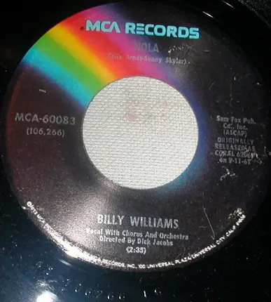 Billy Williams - I'm Gonna Sit Right Down And Write Myself A Letter / Nola