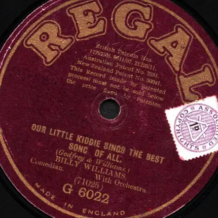 Billy Williams - Our Little Kiddie Sings The Best Song Of All / Come And Have A Look At What I've Got