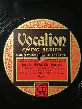 Billy Banks And His Orchestra - Bald Headed Mama / Who's Sorry Now