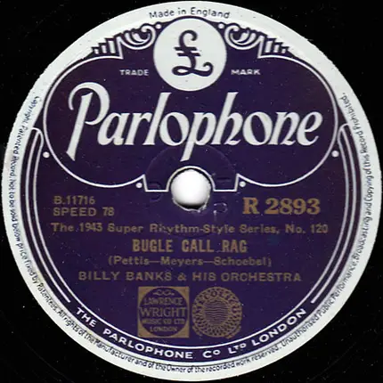 Billy Banks And His Orchestra - Spider Crawl / Bugle Call Rag