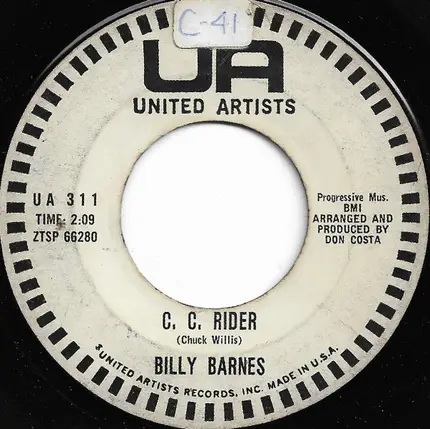 Billy Barnes - C.C. Rider
