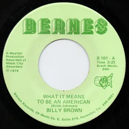 Billy Brown - What It Means To Be An American