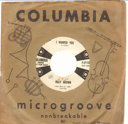 Billy Brown - Meet Me In The Alley, Sally