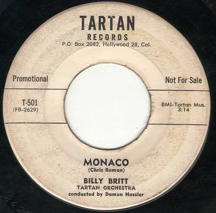 Billy Britt , Tartan Orchestra Conducted By Damon Hassler - Monaco / Nights Enchanted