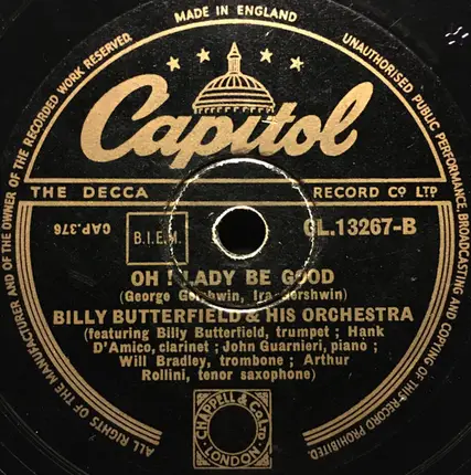 Billy Butterfield And His Orchestra - Malaguena / Oh! Lady Be Good