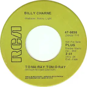 Billy Charne - To-Ma-Ray Tom-O-Ray