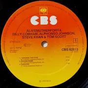 LP - Billy Cobham • Steve Khan • Alphonso Johnson • Tom Scott - Alivemutherforya