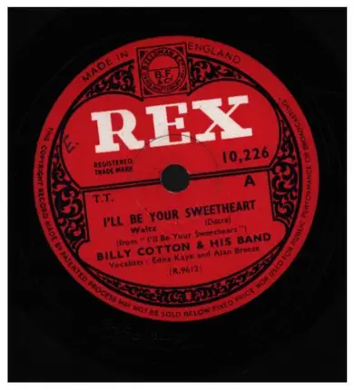 Billy Cotton And His Band - I'll Be Your Sweetheart/After A While