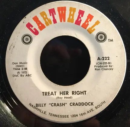 Billy 'Crash' Craddock - Afraid I'll Want To Love Her One More Time / Treat Her Right
