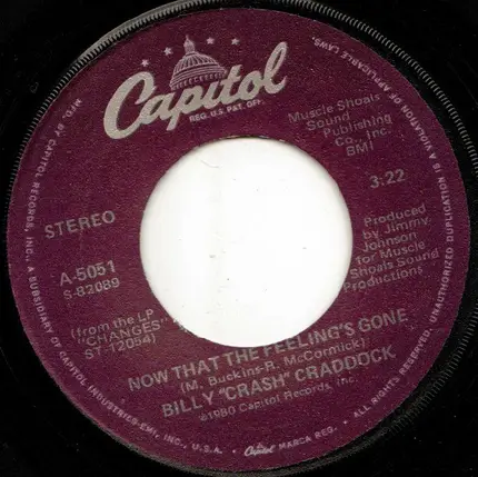 Billy 'Crash' Craddock - Now That The Feeling's Gone
