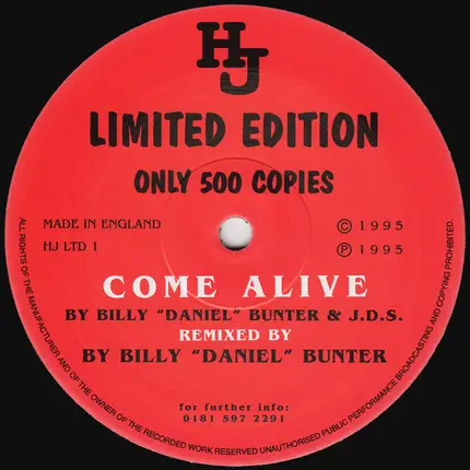 Billy 'Daniel' Bunter & J.D.S. - Come Alive (Remix)