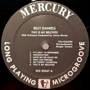 LP - Billy Daniels - Love Me Or Leave Me / This Is My Beloved - Mono