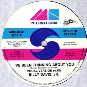 Billy Davis Jr. - I've Been Thinking About You