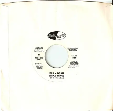 Billy Dean - Only The Wind / Simple Things