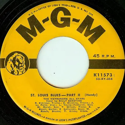 Billy Eckstine With Metronome All Stars - St. Louis Blues