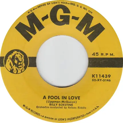 Billy Eckstine With The Lee Gordon Singers - Coquette / A Fool In Love