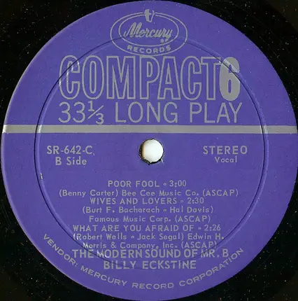 Billy Eckstine - The Modern Sound of Mr. B