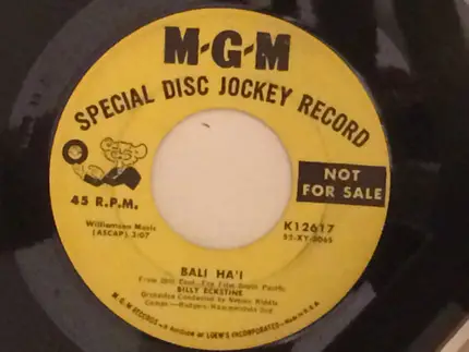 Billy Eckstine - Younger Than Springtime / Bali Ha'i