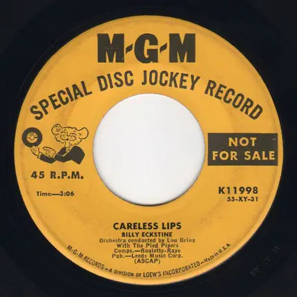 Billy Eckstine - A Man Doesn't Know / Careless Lips