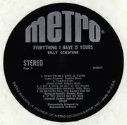 LP - Billy Eckstine - Everything I Have Is Yours