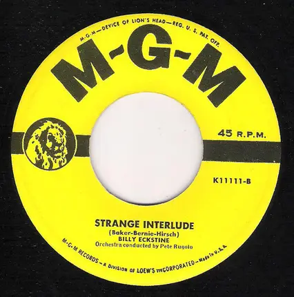 Billy Eckstine - Jalousie / Strange Interlude