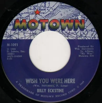 Billy Eckstine - Slender Thread / Wish You Were Here
