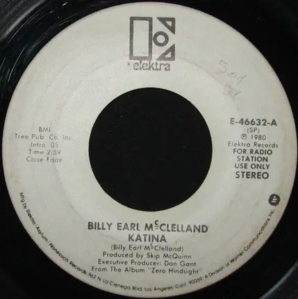 Billy Earl McClelland - Katina / There's A Highway