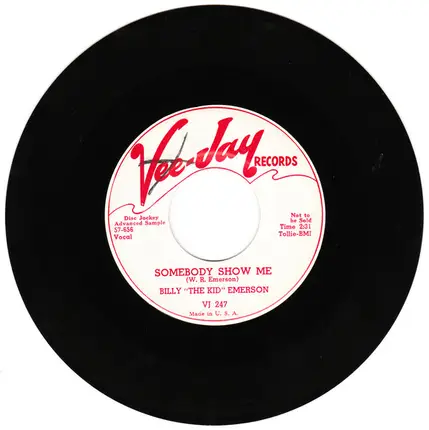 Billy Emerson - Somebody Show Me / The Pleasure Is All Mine