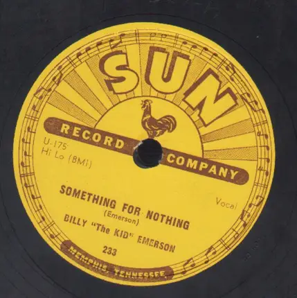 Billy Emerson - Something For Nothing / Little Fine Healthy Thing