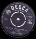 7'' - Billy Fury - I'd Never Find Another You / Sleepless Nights
