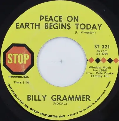 Billy Grammer - Jesus Is A Soul Man / Peace On Earth Begins Today