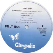 12inch Vinyl Single - Billy Idol - Don't Stop - OBI, incl. Insert