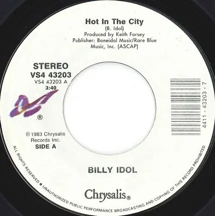 Billy Idol - Hot In The City
