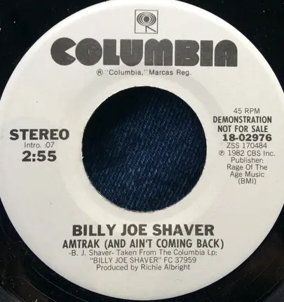 Billy Joe Shaver - Amtrak