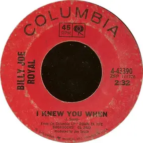 Billy Joe Royal - I Knew You When / Steal Away